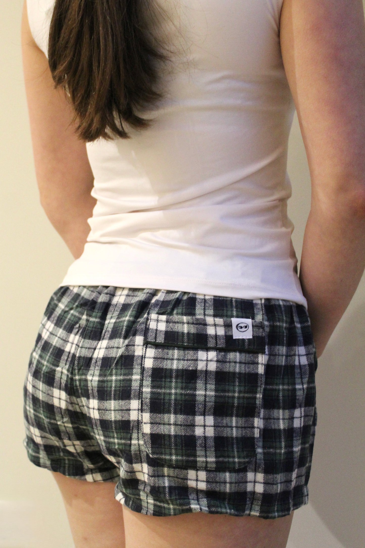 Her Forest Green Pyjama Shorts