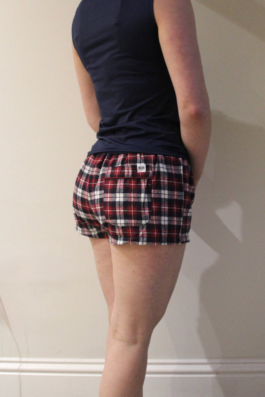 Her Cranberry Red Pyjama Shorts