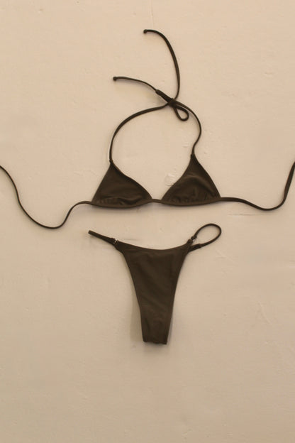 Deep Olive Bikini Bottom