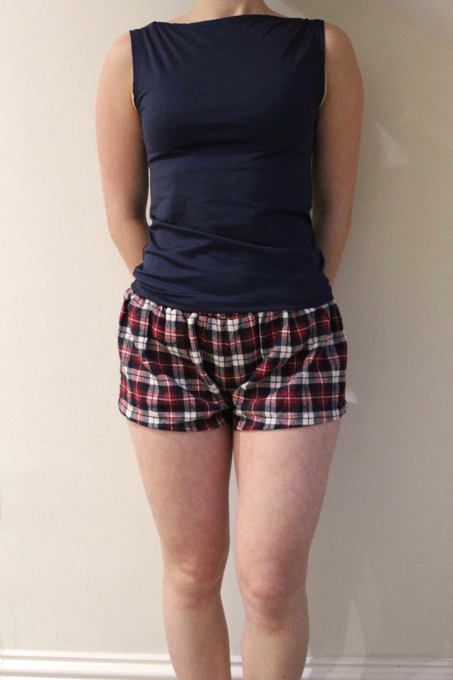 Her Cranberry Red Pyjama Shorts