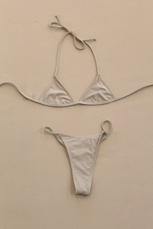 Pebble Grey Bikini Top
