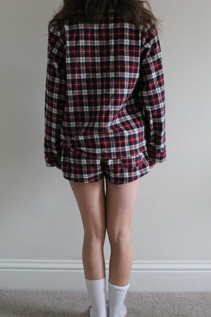 Her Cranberry Red Short Set