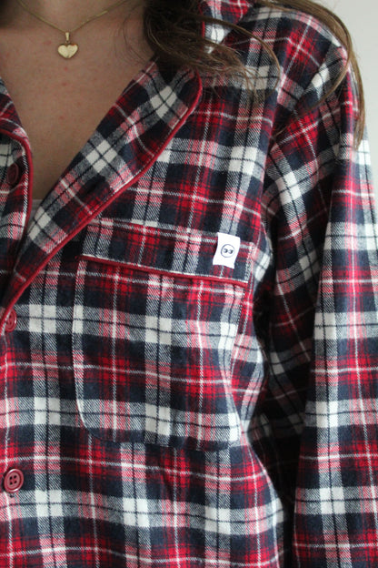 Her Cranberry Red Pyjama Set