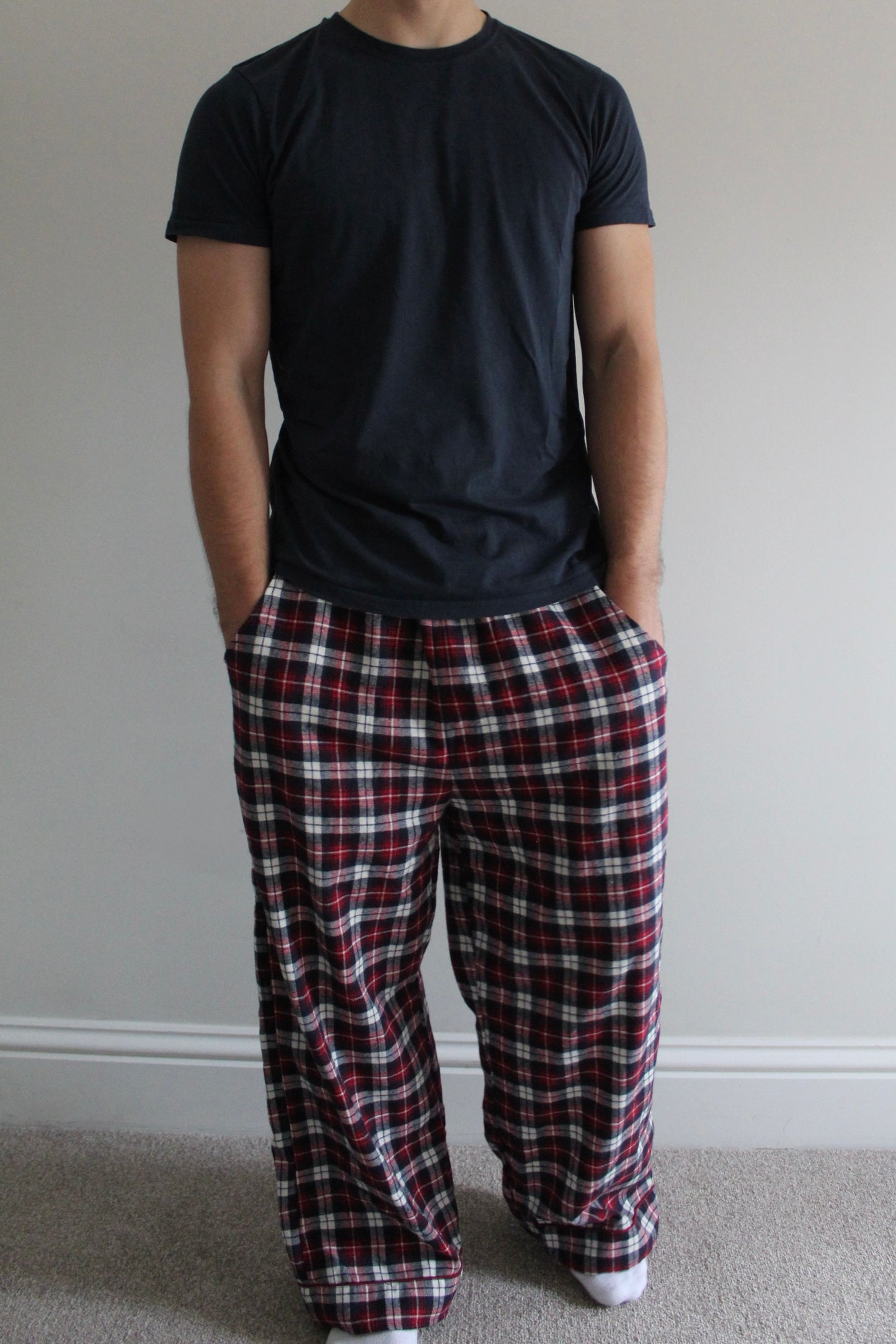 His Cranberry Red Pyjama Bottoms