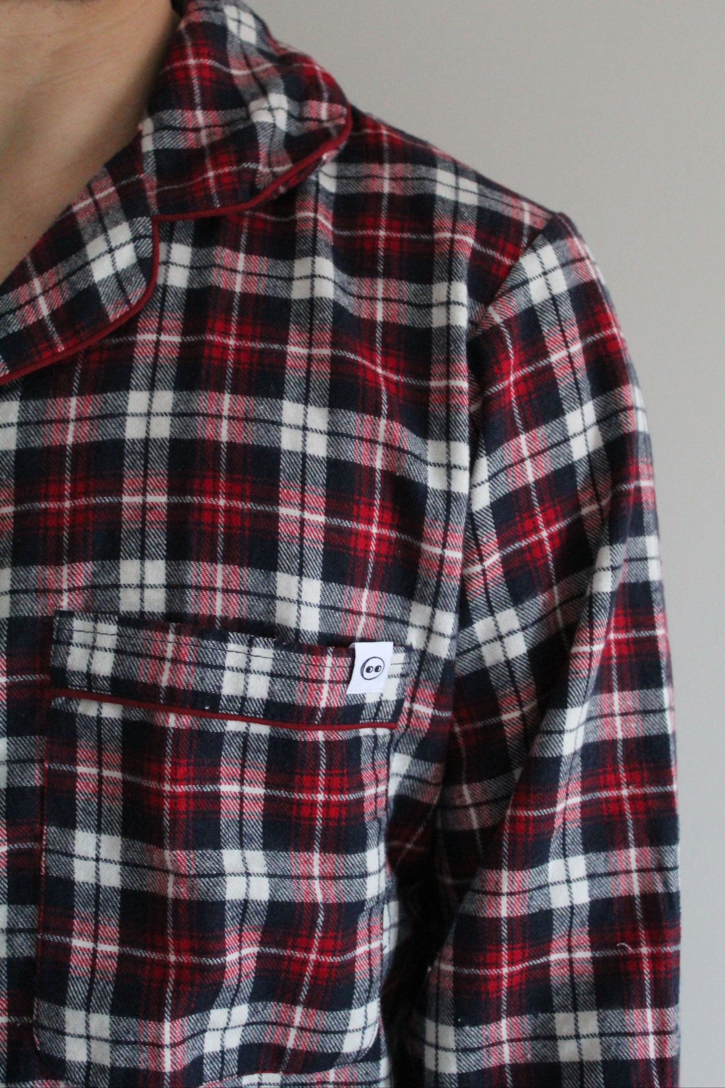 His Cranberry Red Pyjama Top